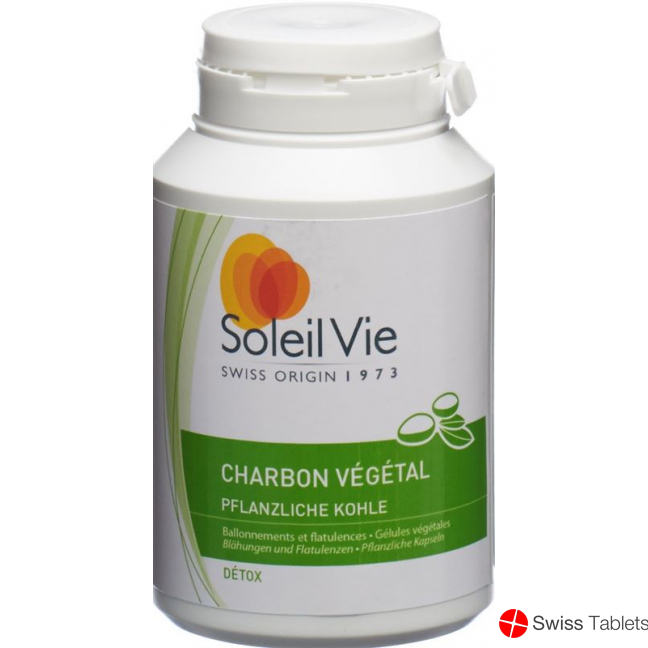 Soleil Vie Vegetable Charcoal Capsules 100 Caps buy online