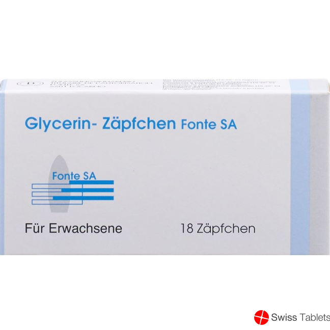 Glycerinzäpfchen Fonte für Erwachsene 18 Stück buy online