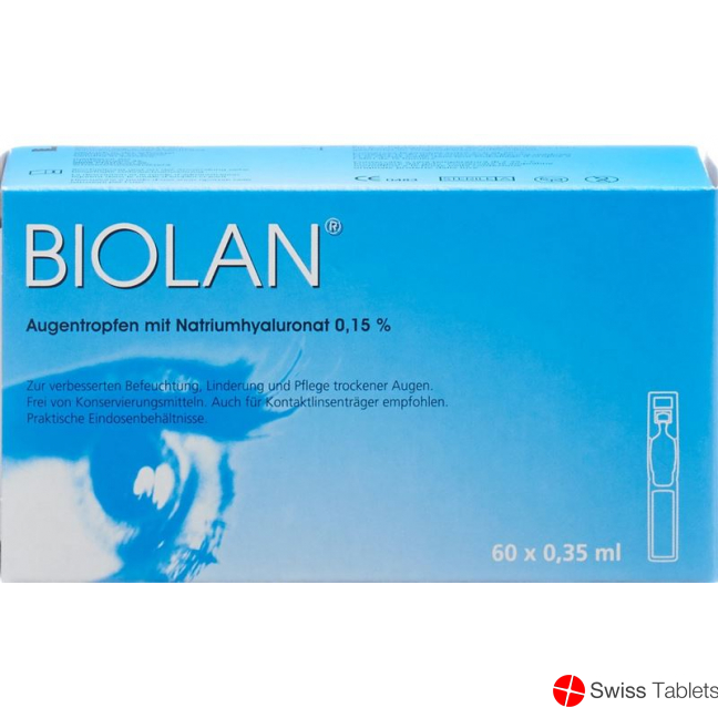 Biolan Augentropfen 60 Monodosis 0.35ml buy online