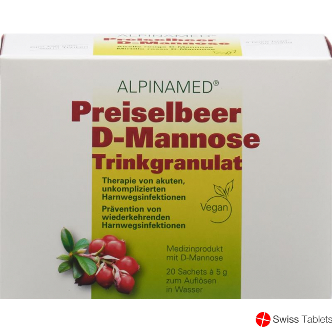 Alpinamed Cowberry granulated drink 20 bags buy online