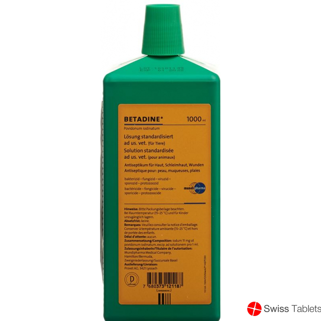 Betadine Loesung Standardisiert Ad Us Vet. 1000ml buy online