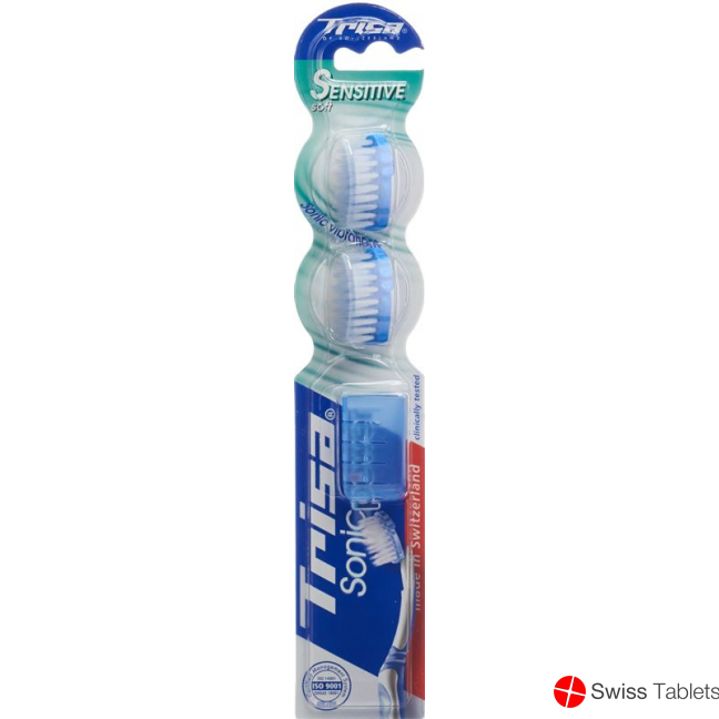 Trisa Sonicpower Ersatzset Schallzahnbürste Sensitiv 2 Stück buy online