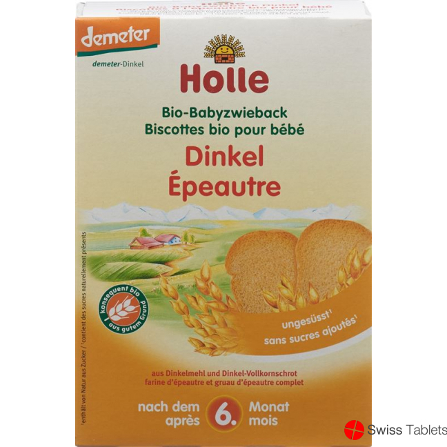 Holle Bio Baby Dinkel Zwieback 200g buy online