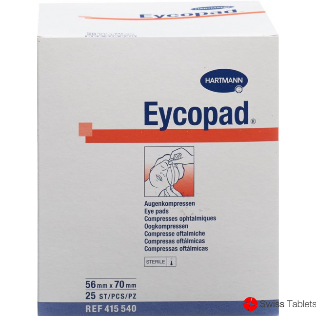 Eycopad Augenkompressen 70x56mm Steril 25 Stück buy online