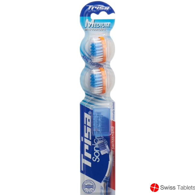 Trisa Sonicpower Ersatzset Schallzahnbürste Medium 2 Stück buy online