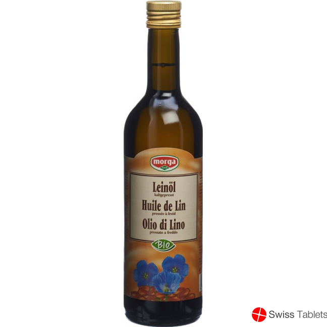 Morga Bio Leinöl Kaltgepresst Flasche 5dl buy online