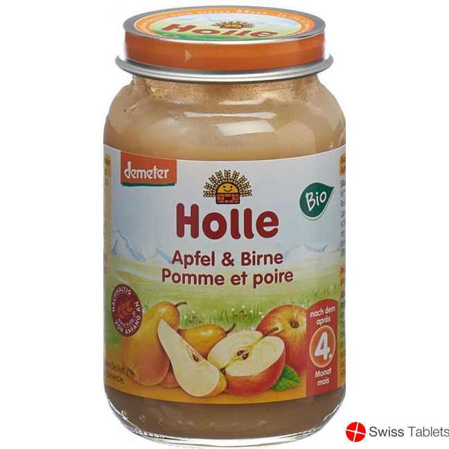 Holle Apple & Pear from the 4th month Organic 190g buy online