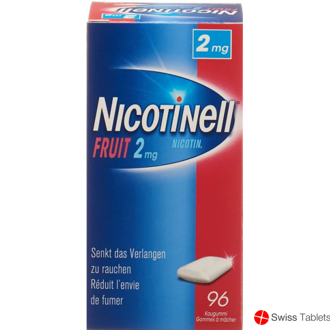 Nicotinell Fruit 2mg 96 Kaugummi buy online