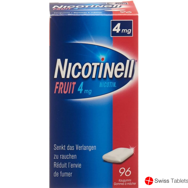 Nicotinell Fruit 4mg 96 Kaugummi buy online