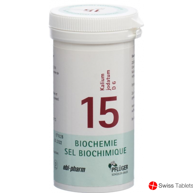Pflueger Schüssler Nr. 15 Kal Jod Tabletten D 6 100g buy online