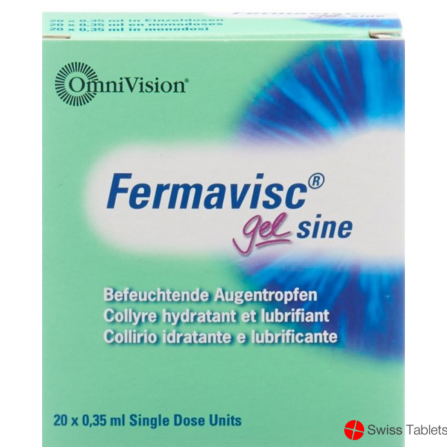 Fermavisc Gel Sine Augentropfen 20 Monodosen 0.35ml buy online