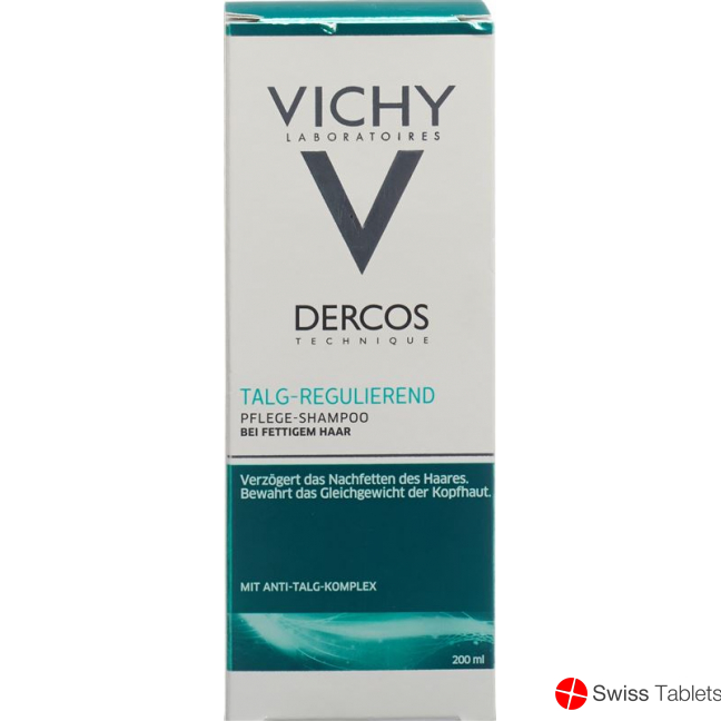 Vichy Dercos Shampoo sebum regulating oily hair 200ml buy online