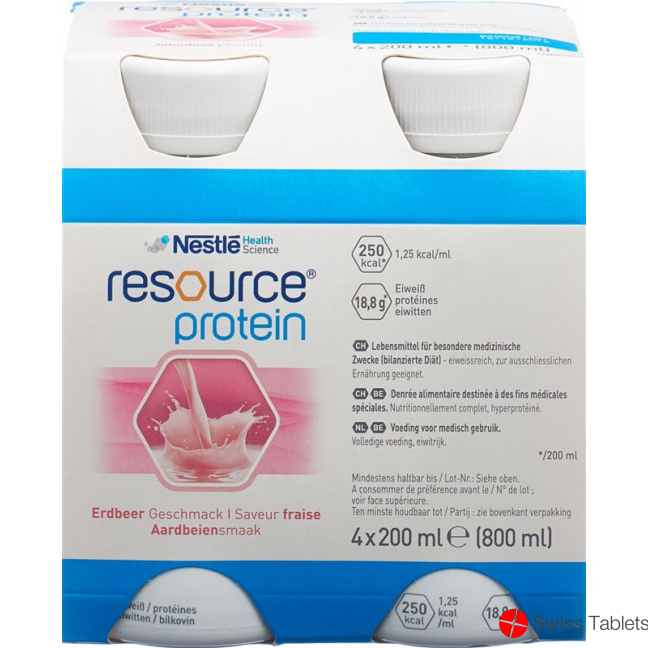 Resource Protein Erdbeer 4x 200ml buy online