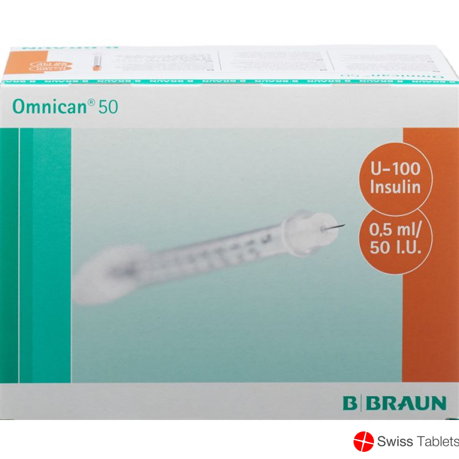 Omnican Insulin 50 0.5ml 0.3x8mm G30 Single 100 X buy online