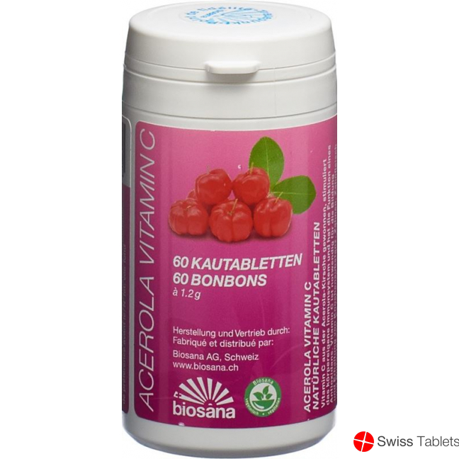 Acerola Vitamin C Tabletten Dose 60 Stück buy online