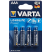 Varta Batterien High Energy Aaa 4 Stück buy online