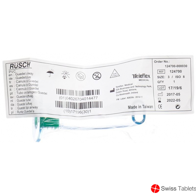 Rüsch Oropharyngealtubus Guedel Grösse 3 PVC buy online