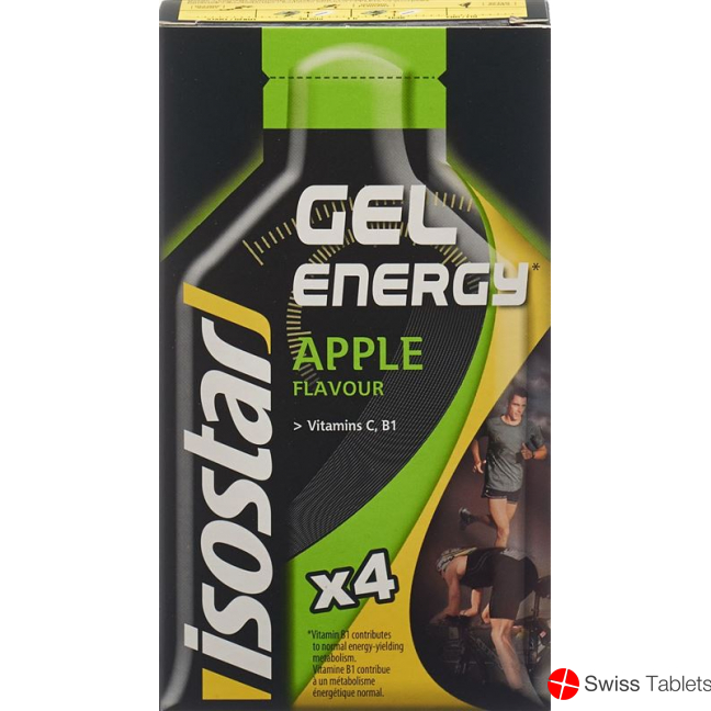 Isostar Energy Gel Apple 4 sachets 35g buy online