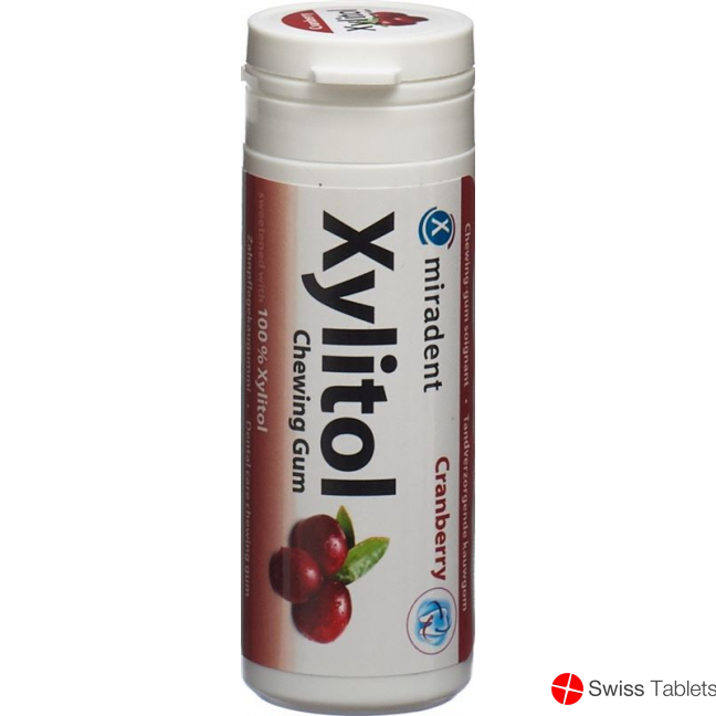 Miradent Xylitol Zahnpflege Kaugummi Cran 30 Stück buy online