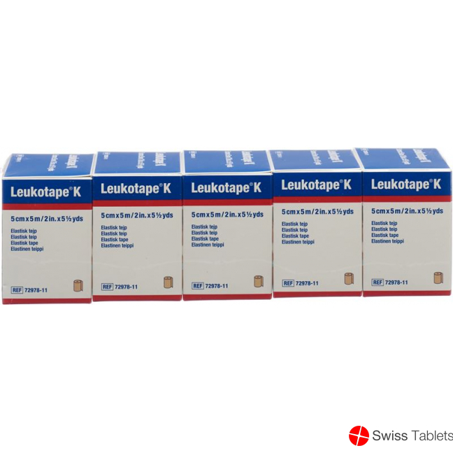 Leukotape K elastischer Tapeverband 5m x 5cm Hautfarbig buy online
