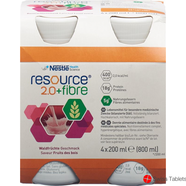 Resource 2.0 Fibre Drink Sommerfrüchte 4x 200ml buy online