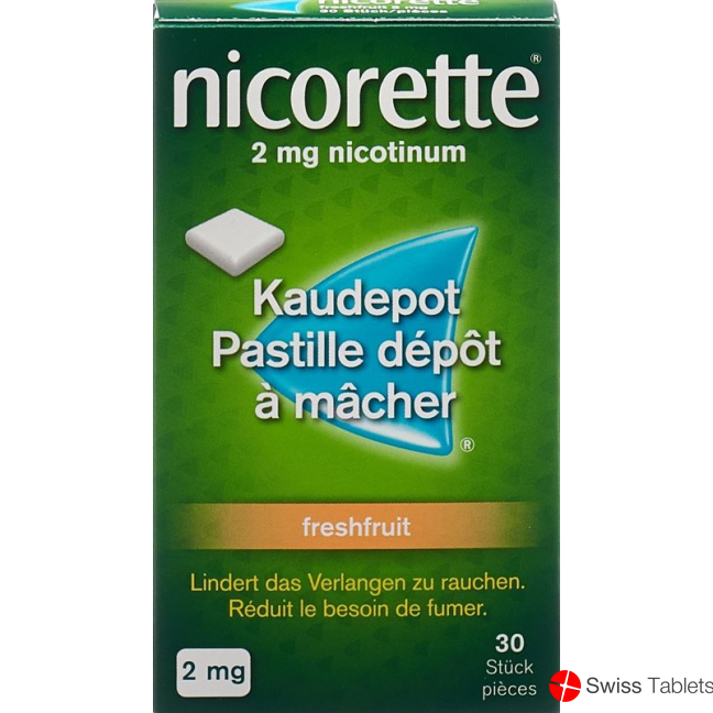 Nicorette Freshfruit 2mg 30 Kaugummi buy online