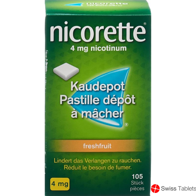 Nicorette Freshfruit 4mg 105 Kaugummi buy online