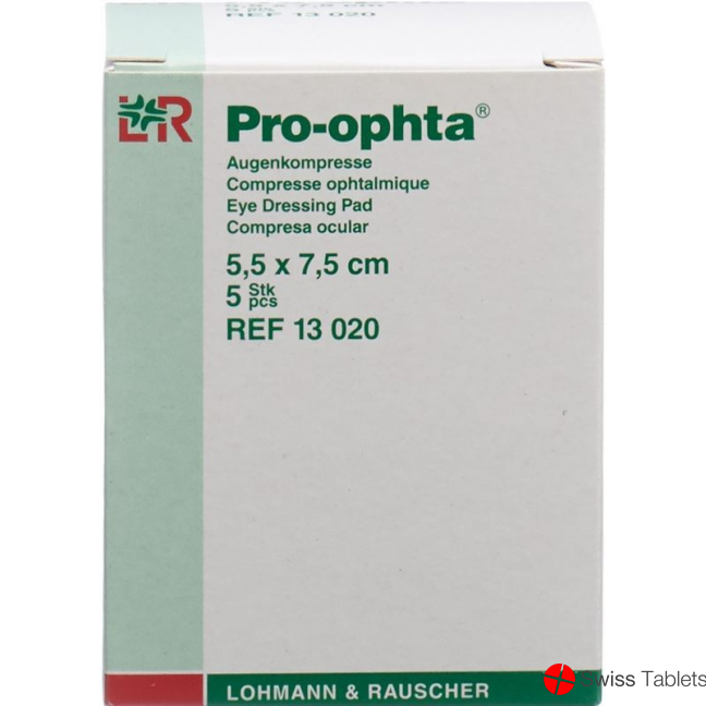 Pro Ophta Augenkomp 5.5x7.5cm Ungeschweisst 5 Stück buy online