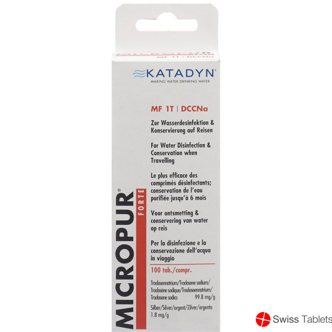 Katadyn Micorpur Forte MF 1T DCCNa 100 Tabletten buy online