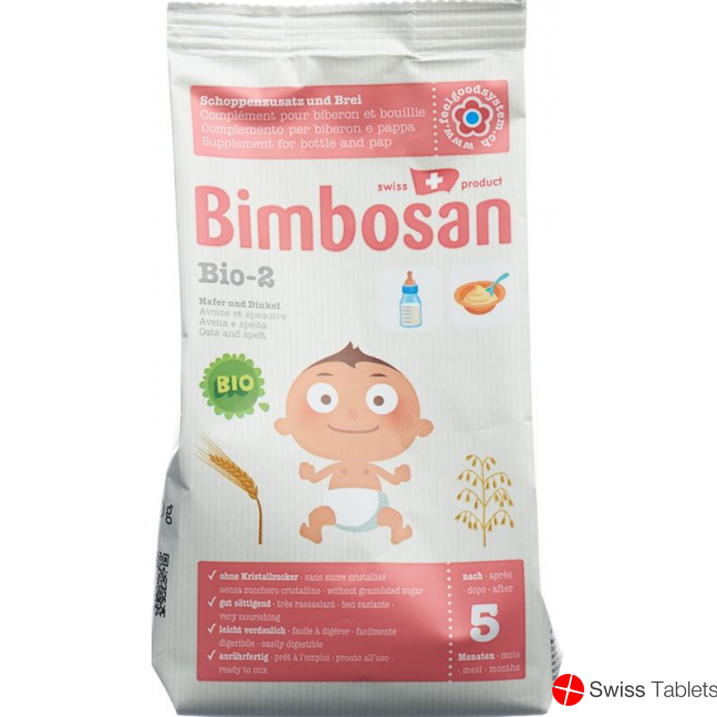 Bimbosan Bio-2 Hafer und Dinkel Pulver Refill 300g buy online