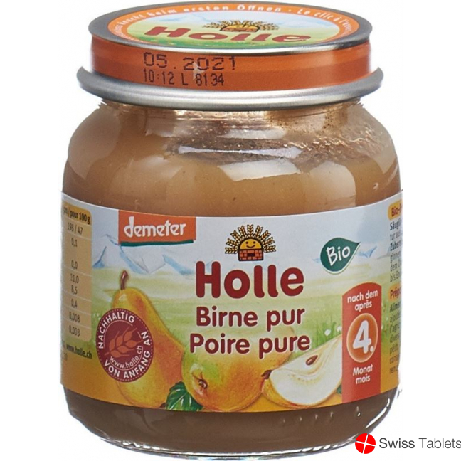 Holle Pure Pear from the 4th month Organic 125g buy online