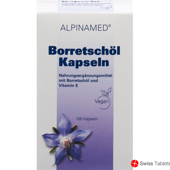 Alpinamed Borage Oil Capsules 100 Pieces buy online