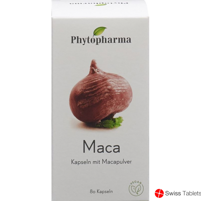 Phytopharma Maca Kapseln 409mg Pflanzlich 80 Stück buy online