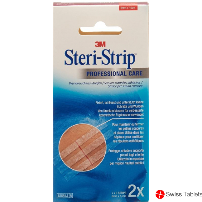 3M Steri Strip Elastisch 6x75mm Beige 2x 3 Stück buy online