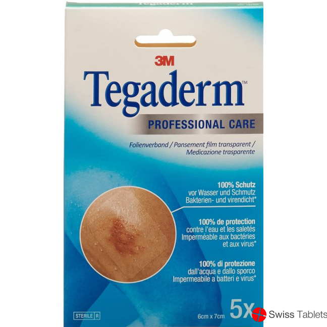 3M Tegaderm Transparentverband 6x7cm 5 Stück buy online