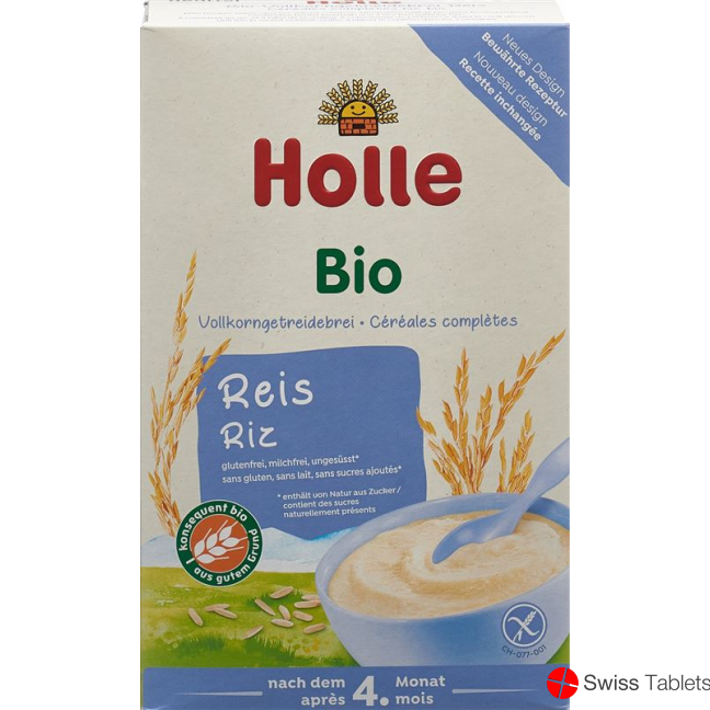 Holle Babybrei Reisflocken Bio 4m 250g buy online