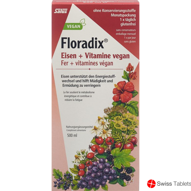 Floradix HA Vitamins + Organic Iron 500 ml