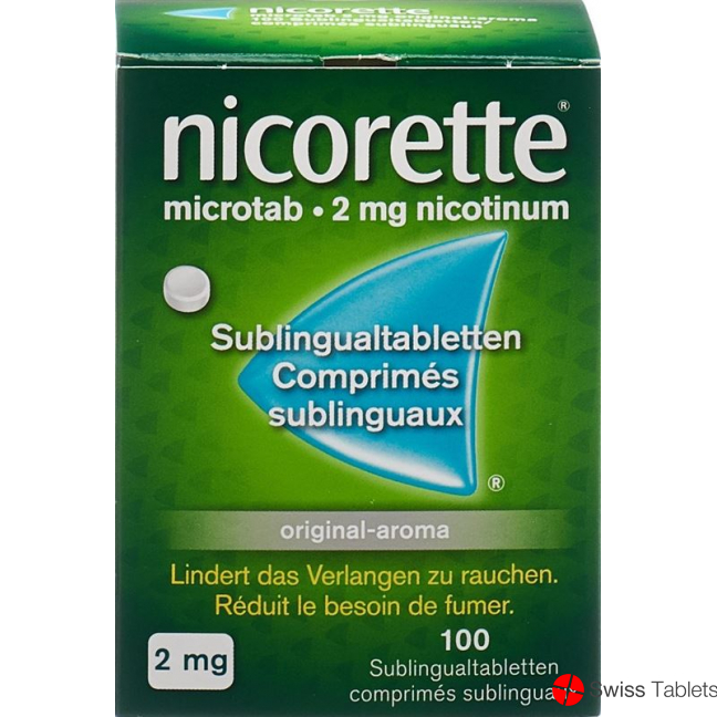 Nicorette 2mg 100 Sublingualtabletten buy online