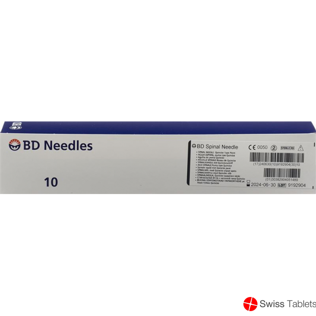 BD Yale Spinal Nadeln 22g 0.7x127mm Schwarz 10 Stück buy online