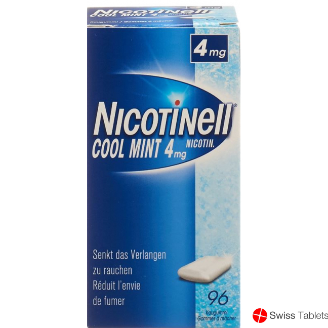 Nicotinell Cool Mint 4mg 96 Kaugummi buy online