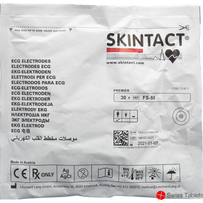 Skintact Ekg Elekt Pe-Schaum Erwachsene Rund Fs-50 30 Stück buy online