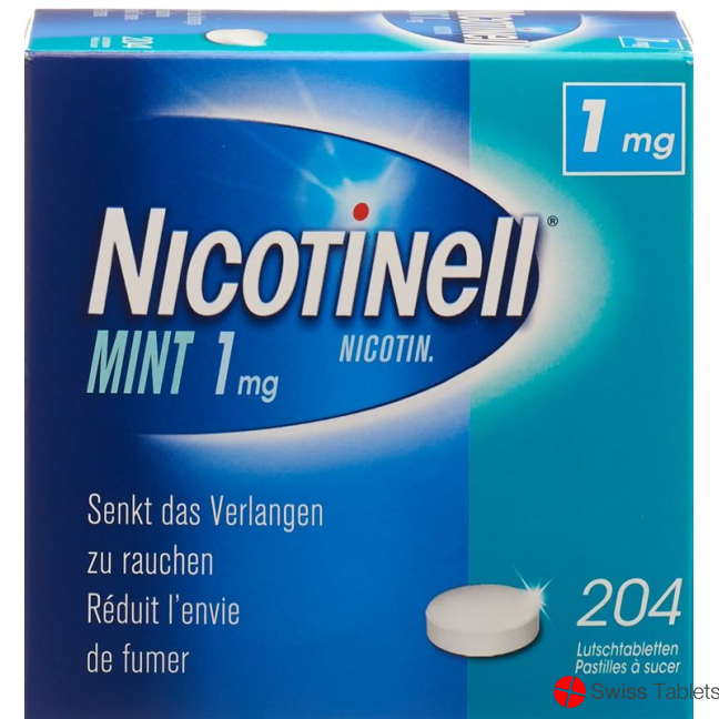 Nicotinell Lutschtabletten 1mg Mint 204 Stück buy online