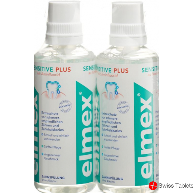 Elmex Sensitive Plus Zahnspülung Duo 2x 400ml buy online