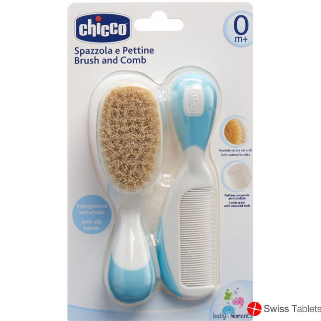Chicco Kamm und Bürste Naturborsten Light 0m+ buy online