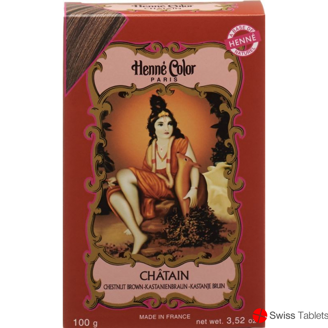 Henné Color Kastanienbraun Henna-Pulver 100g buy online