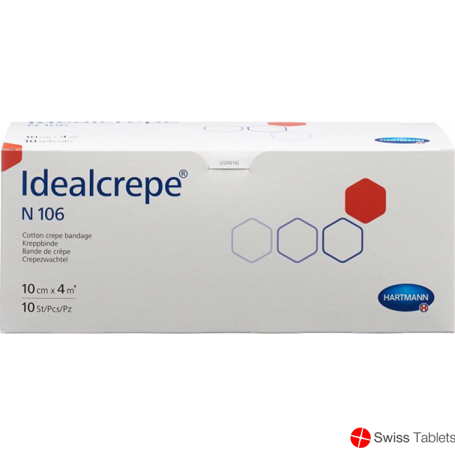 Idealcrepe N106 Elastische Binde 4mx10cm 10 Stück buy online