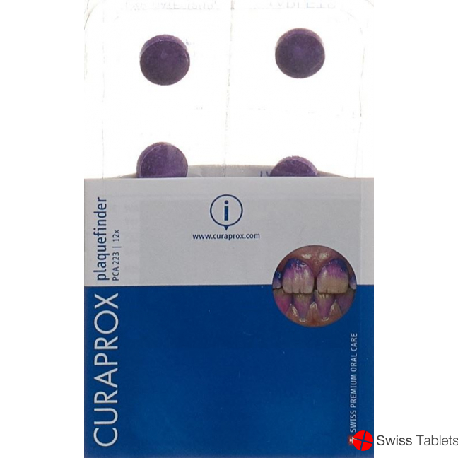 Curaprox Pca 223 Plaquesearch Anfärbetabletten 12 Stück buy online