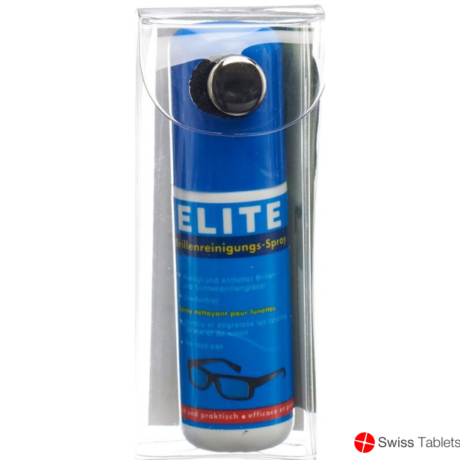 Elite glasses cleaning set spray + microfiber cloth buy online