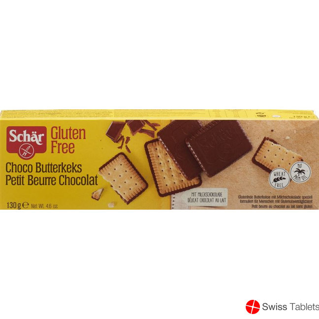 Schär Butterkeks Choco Glutenfrei 130g buy online