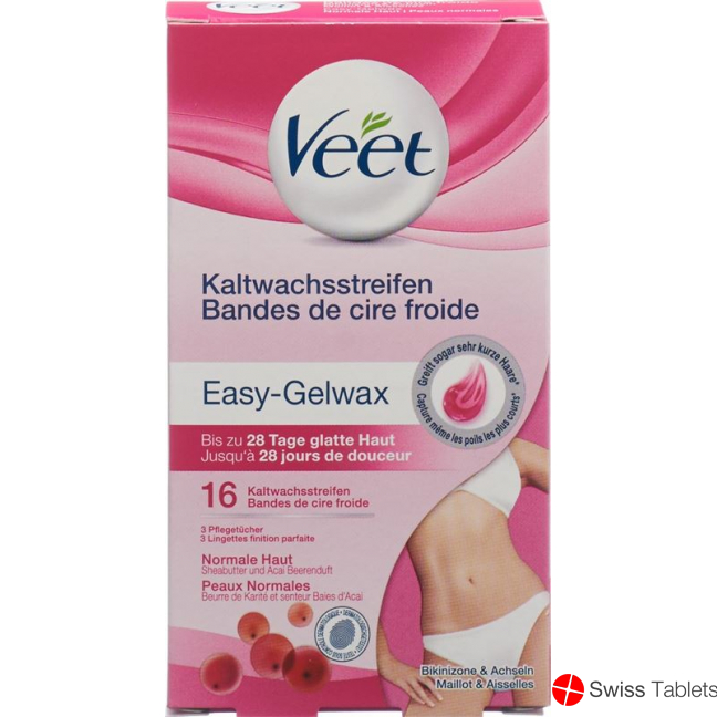 Veet Kaltwachsstreifen Achseln Bikini 16 Stück buy online